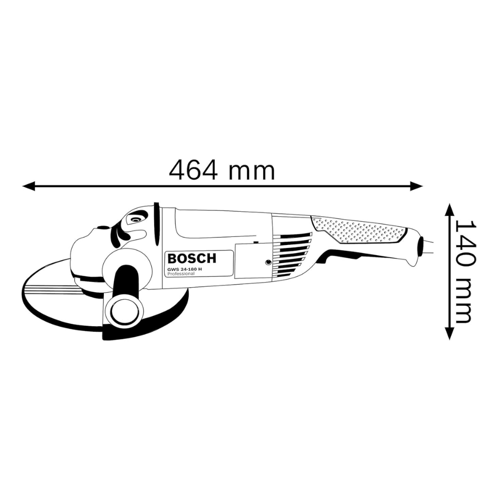BOSCH GWS ANGLE GRINDER 24-180 (7″)